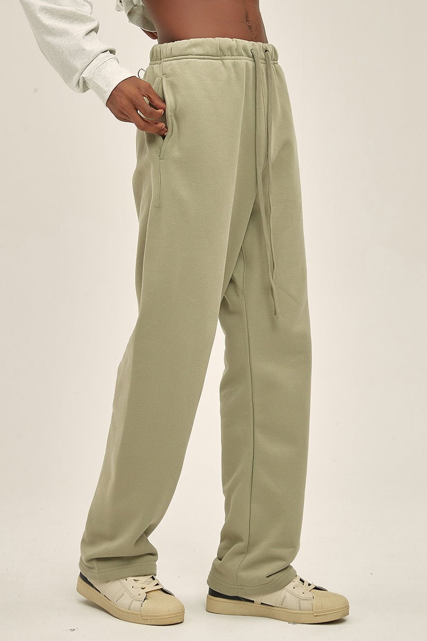 365GSM Relaxed Solid Color Fleece Sweatpants
