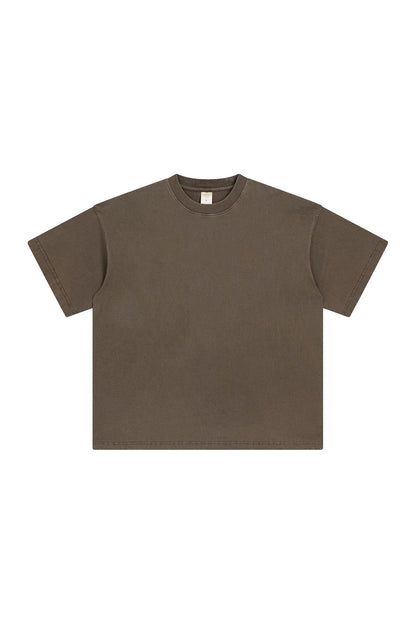 250GSM Pigment Dyed Washed Tee
