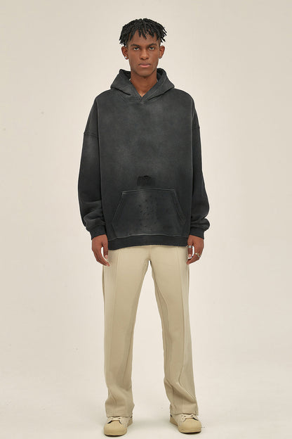 360GSM Sun Fade Distressed Washed Hoodie