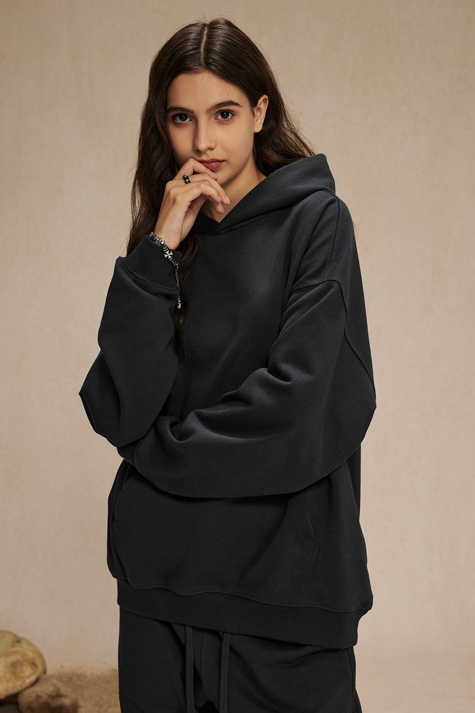 430GSM French Terry Solid Color Hoodie