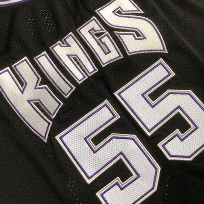 Sacramento Kings Jason Williams #55 black Throwback Jersey - Dense Embroidery