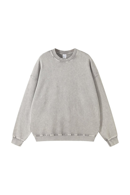 100% Cotton 420GSM High Weight Washed Crew