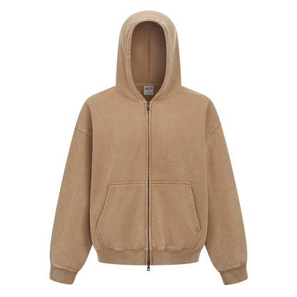 370GSM Pigment Dyed Fleece Boxy Hoodie