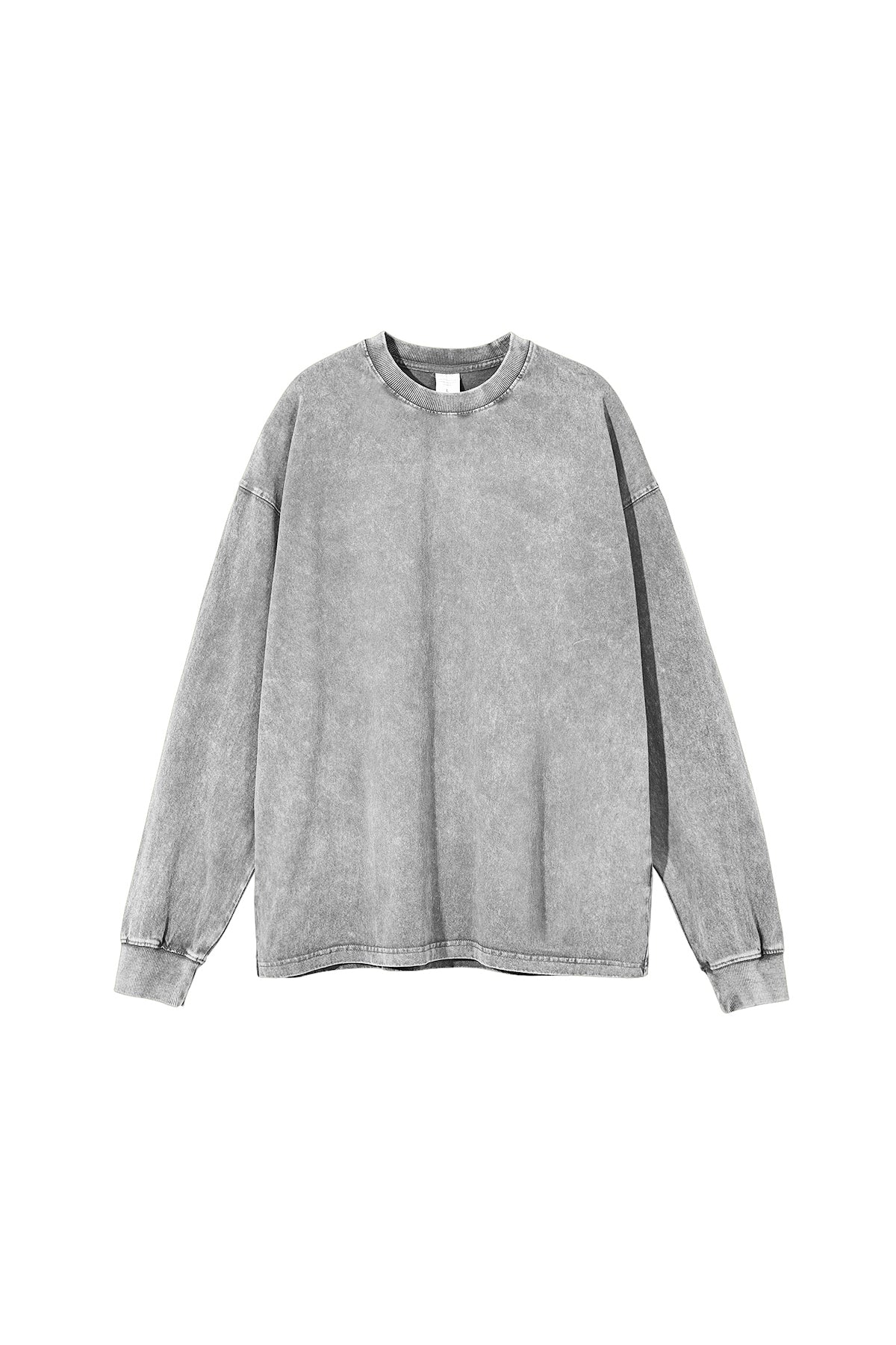 250GSM Vintage Washed Long Sleeve Crew