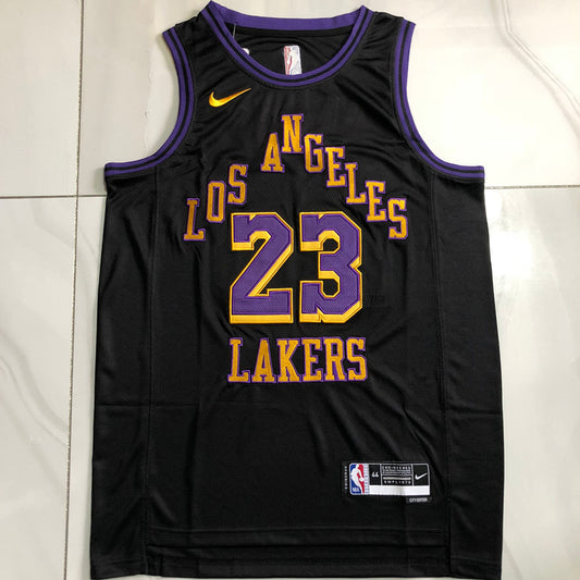 Los Angeles Lakers LeBron James #23 Throwback Jersey - Dense Embroidery