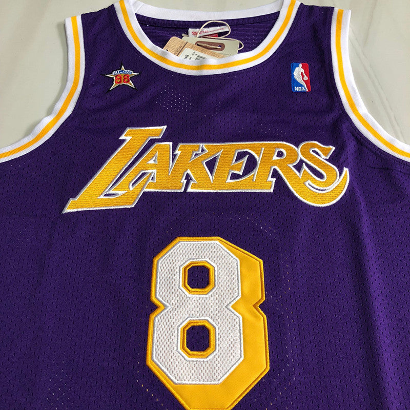 All-Star Game Kobe Bryant #8 Purple Throwback Jersey - Dense Embroidery
