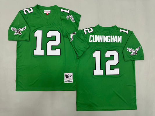 Mens Randall Cunningham#12 Philadelphia Eagles Vintage Throwback Jersey