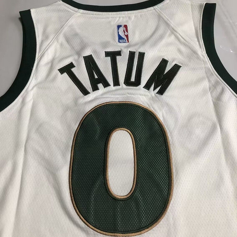 Boston Celtics Jayson Tatum #0 Throwback Jersey - Dense Embroidery