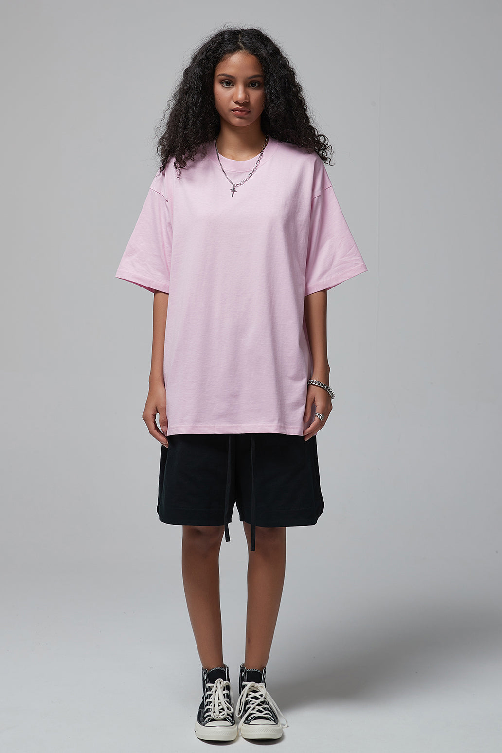 190GSM Solid Color Oversized Tee