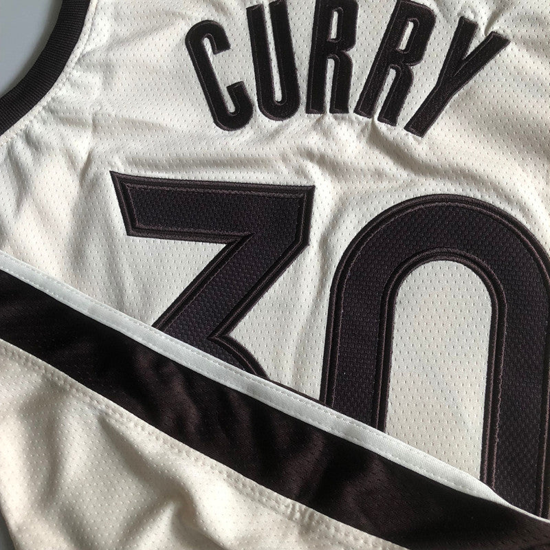 Golden State Warriors Stephen Curry #30 Throwback Jersey - Dense Embroidery