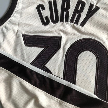 Golden State Warriors Stephen Curry #30 Throwback Jersey - Dense Embroidery