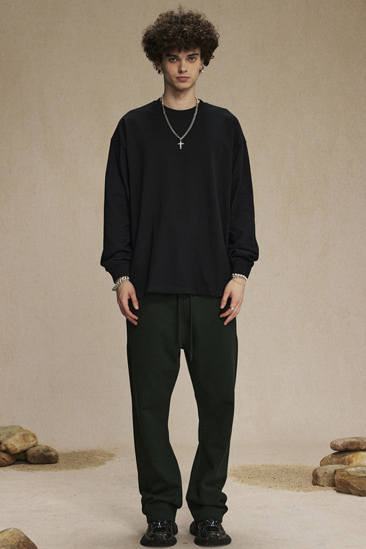 385GSM Oversized Long Sleeve Crew