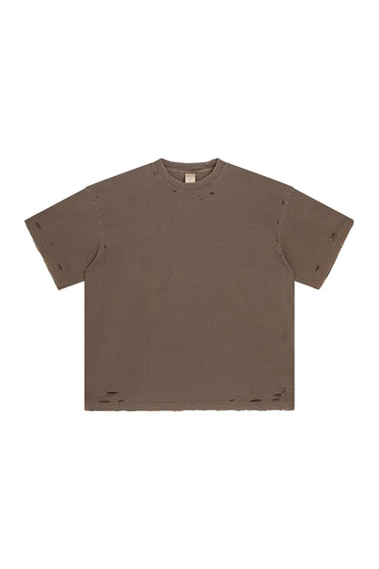 275GSM Distressed Vintage Washed Tee