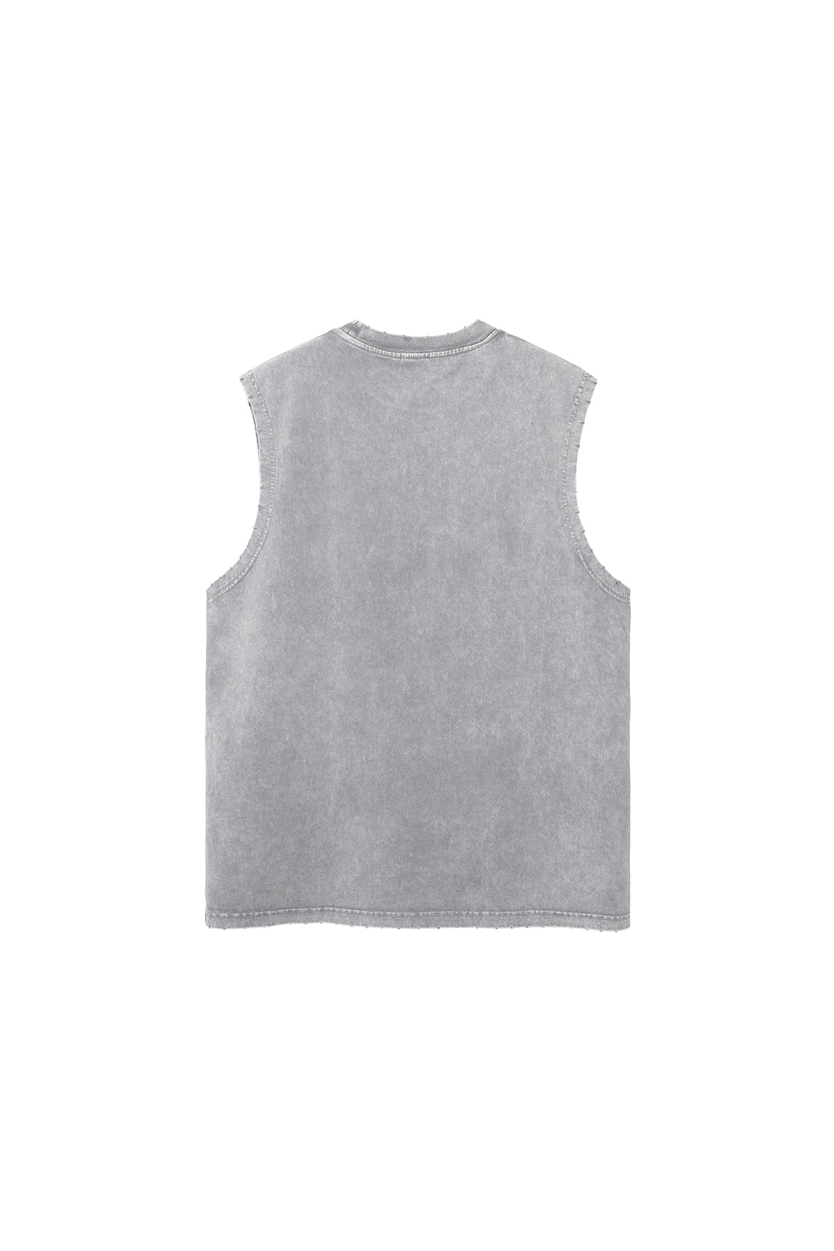275GSM Distressed Washed Muscle Tee