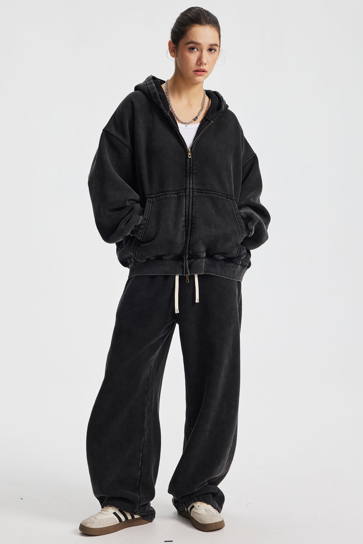 370GSM Pigment Dyed Fleece Boxy Hoodie