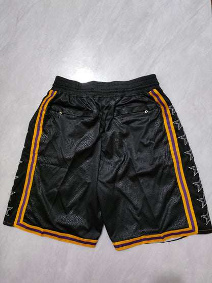 Los Angeles Lakers Black Snakeskin Pocket Shorts