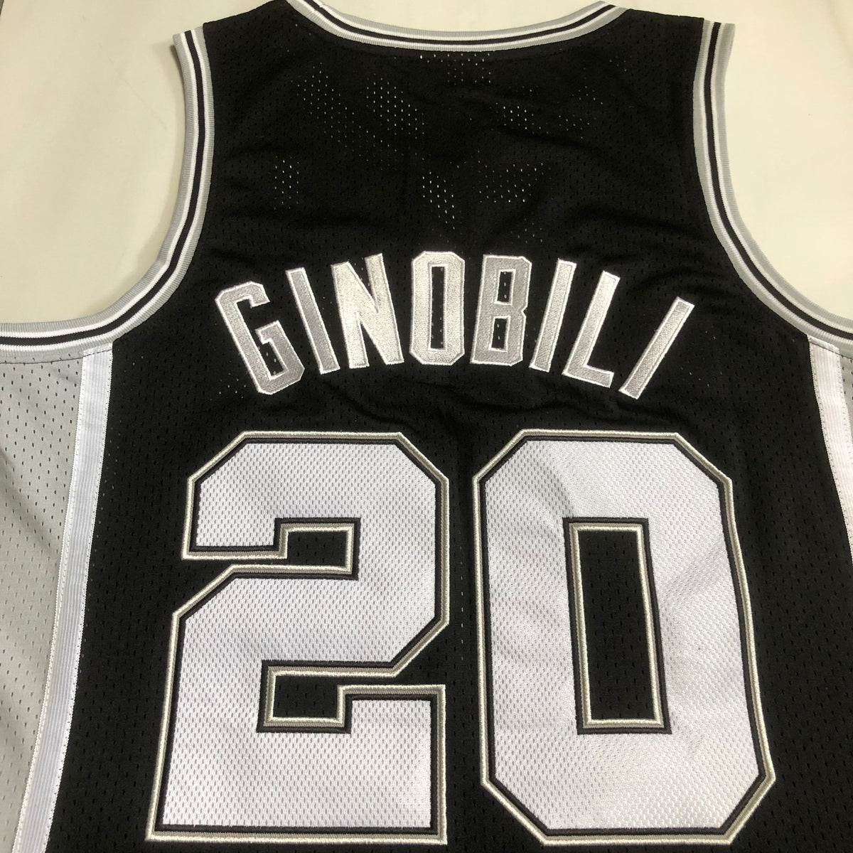 San Antonio Spurs Manu Ginobili #20 black Throwback Jersey - Dense Embroidery