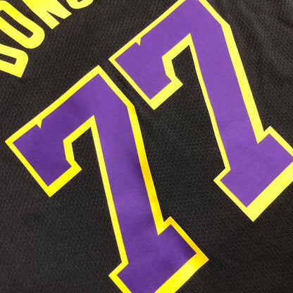Los Angeles Lakers Luka Dončić #77 black Player Edition - Hot pressing