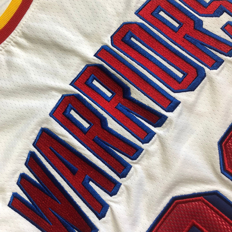 Golden State Warriors Stephen Curry #30 white Throwback Jersey -  Dense Embroidery