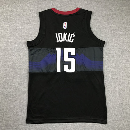 Youth Nikola Joki? Denver Nuggets #15 City Edition Embroidered  Jersey