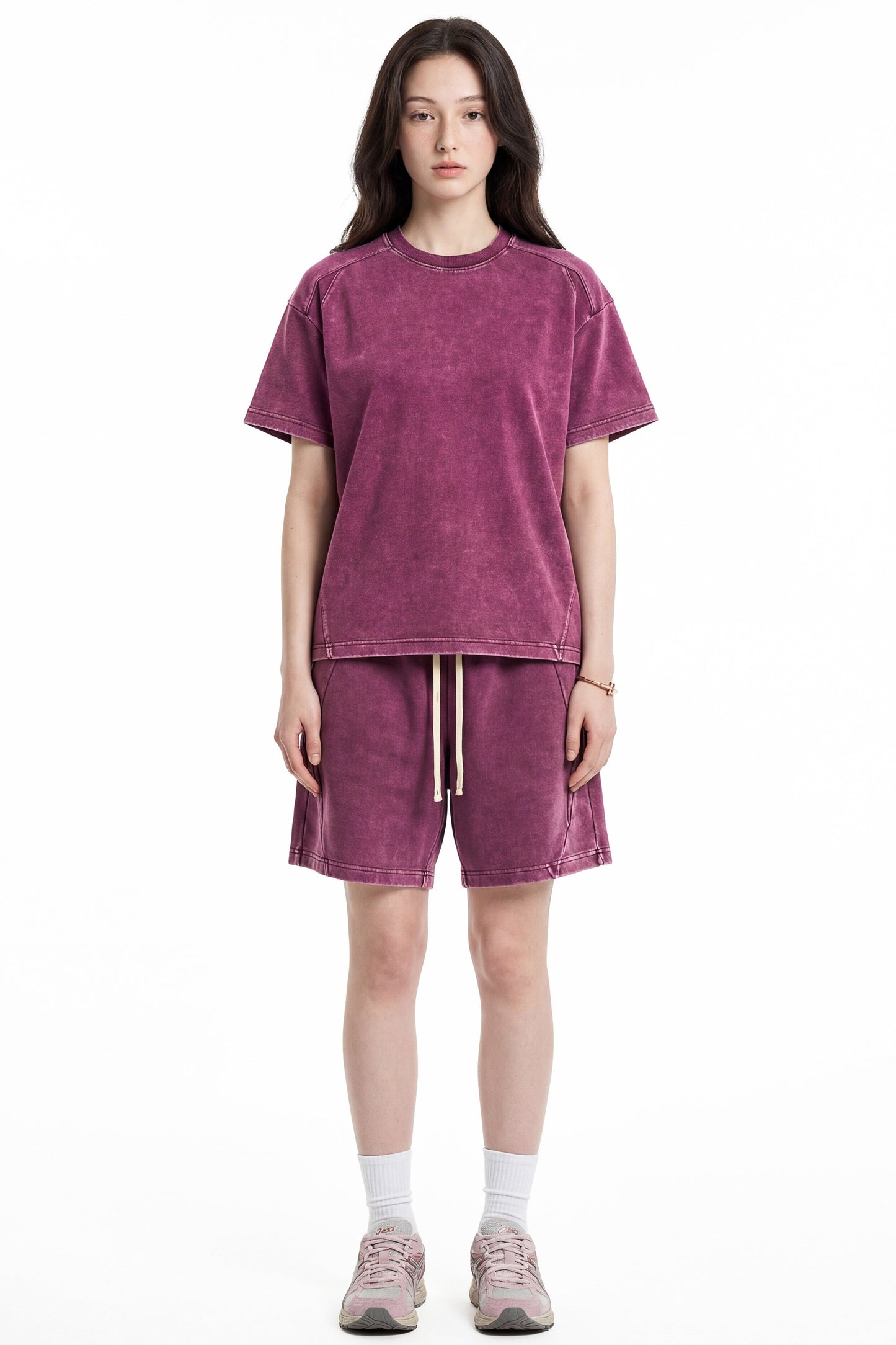 305GSM Splicing Washed Shorts