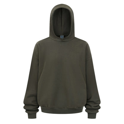 430GSM Boxy Fit Fleece Solid Color Hoodie
