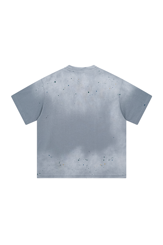 275GSM Ink Spray Washed Tee