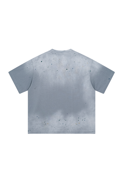 275GSM Ink Spray Washed Tee