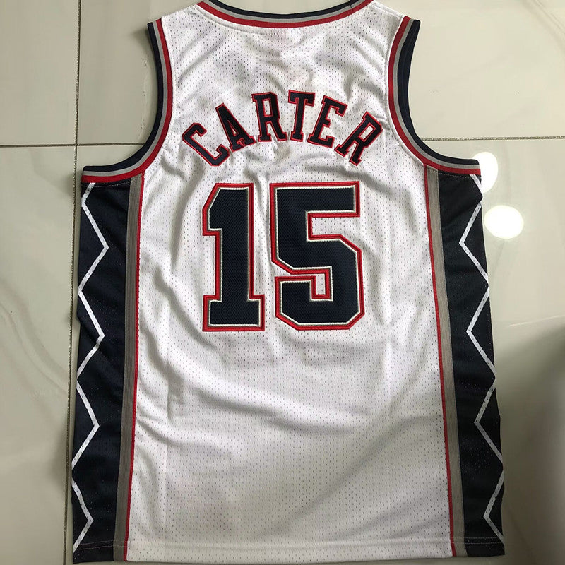 Brooklyn Nets Vince Carter #15 Throwback Jersey -  Dense Embroidery