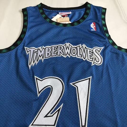 Minnesota Timberwolves Kevin Garnett #21 Dense Embroidery