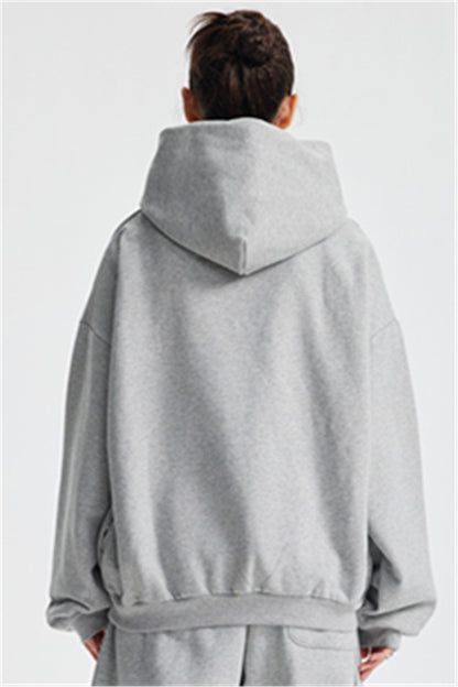 430GSM Boxy Fit Fleece Solid Color Hoodie