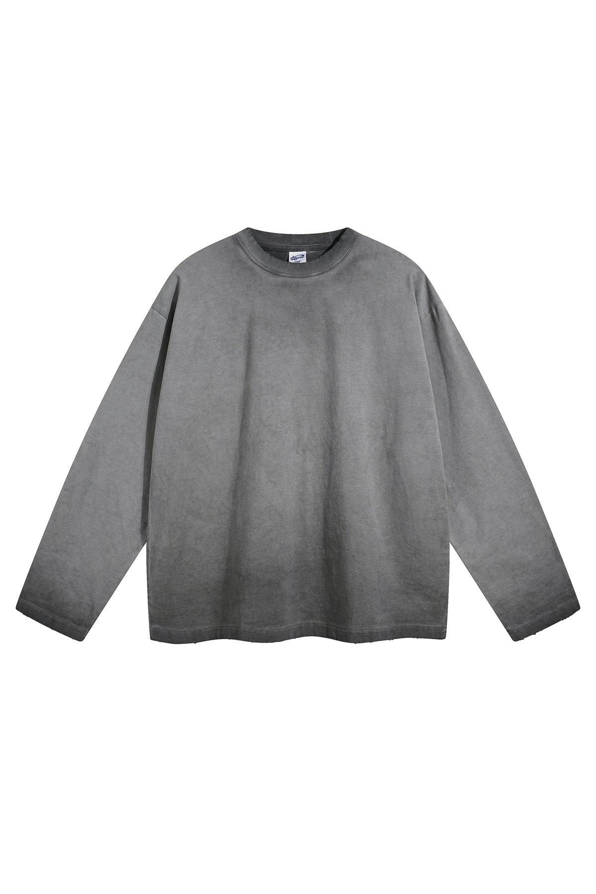 275GSM Distressed Washed Long Sleeve Crew