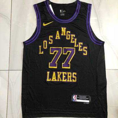 Los Angeles Lakers Luka Dončić #77 black Player Edition - Hot pressing