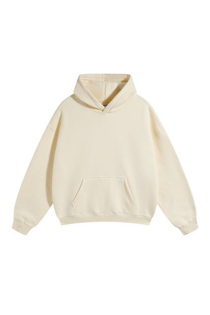 350GSM Fleece Solid Color Hoodie