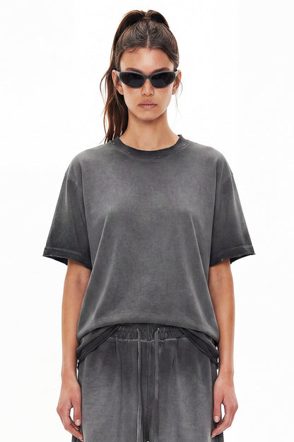 275GSM Distressed Sun Fade Tee