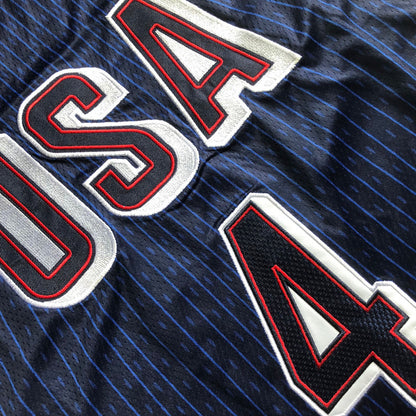 USA Basketball Team Stephen Curry #4 blue Throwback Jersey -  Dense Embroidery