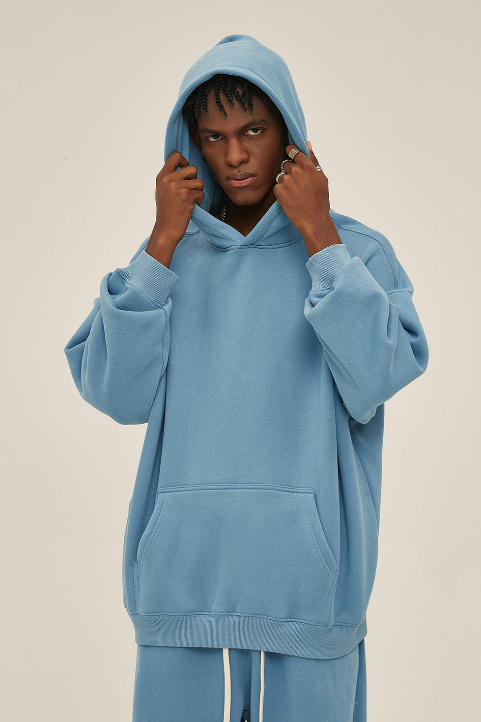 350GSM Fleece Solid Color Hoodie