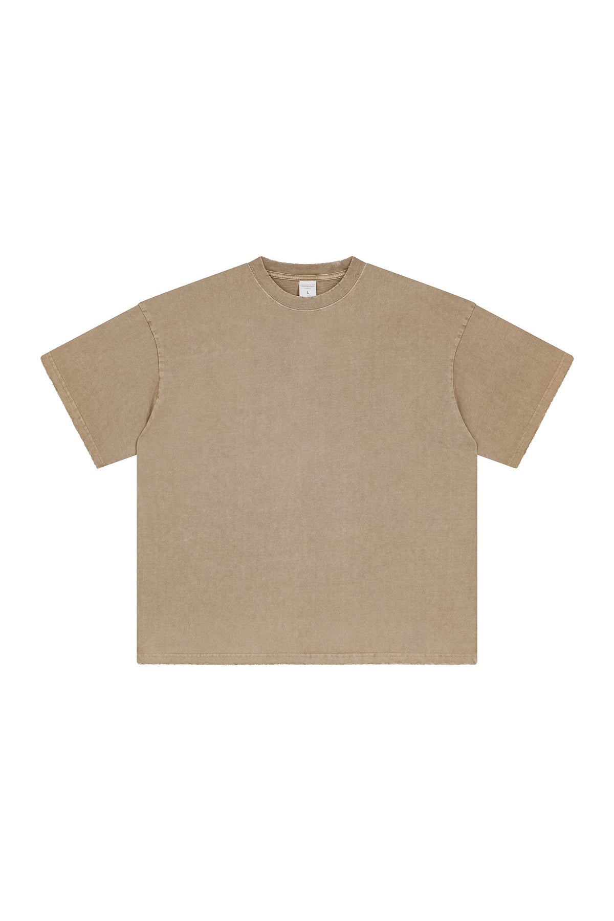 250GSM Distressed Pigment Dyed Washed Tee