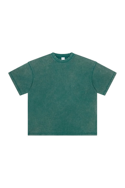 400GSM Double Stitch Washed Tee