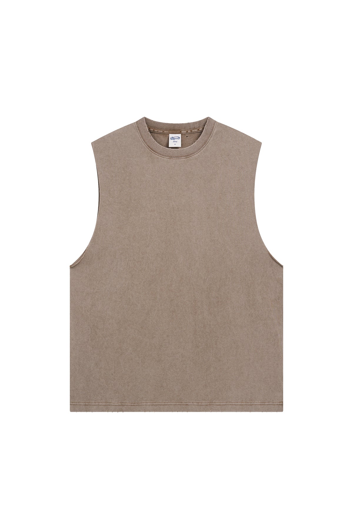 275GSM Distressed Washed Muscle Tee