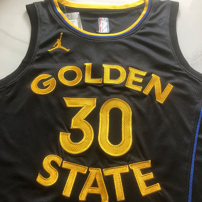 Golden State Warriors Stephen Curry #30 Announcement Version Jersey -  Dense Embroidery