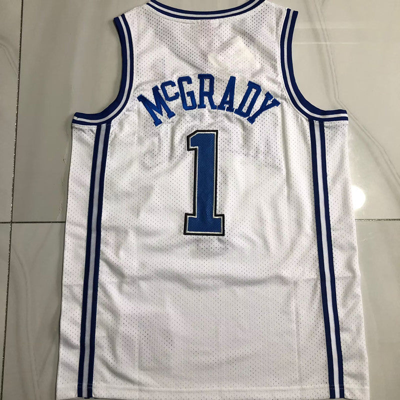 Orlando Magic Tracy McGrady #1 white Throwback Jersey - Dense Embroidery
