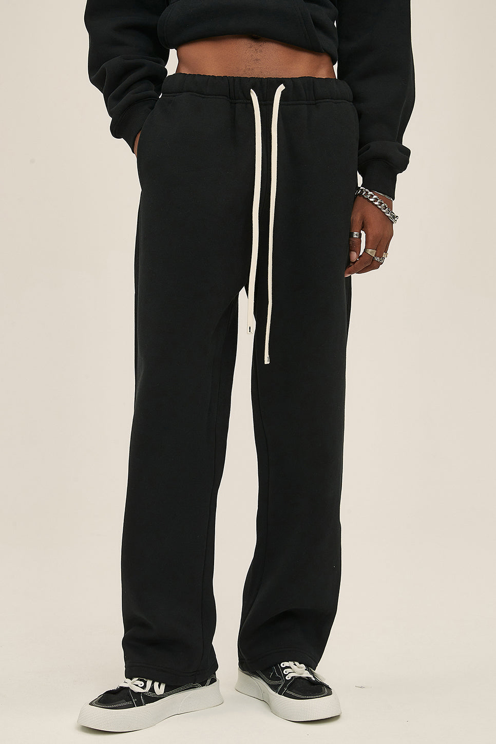 350GSM Relaxed Solid Color Sweatpants