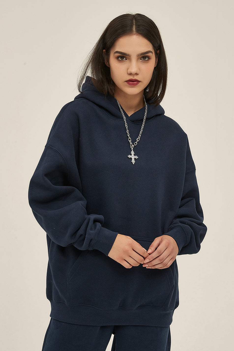 350GSM Fleece Solid Color Hoodie