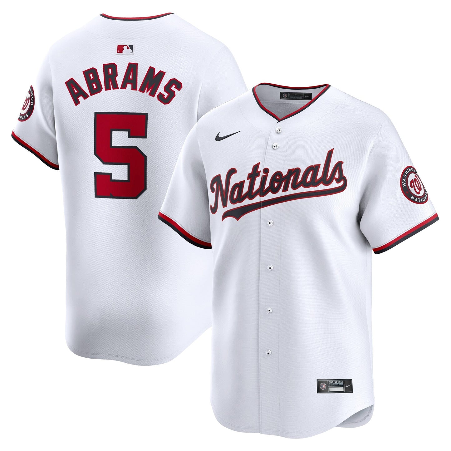 CJ Abrams Washington Nationals Home Jersey - White