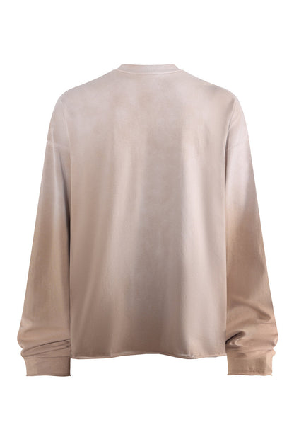 275GSM Distressed Spray Washed Long Sleeve