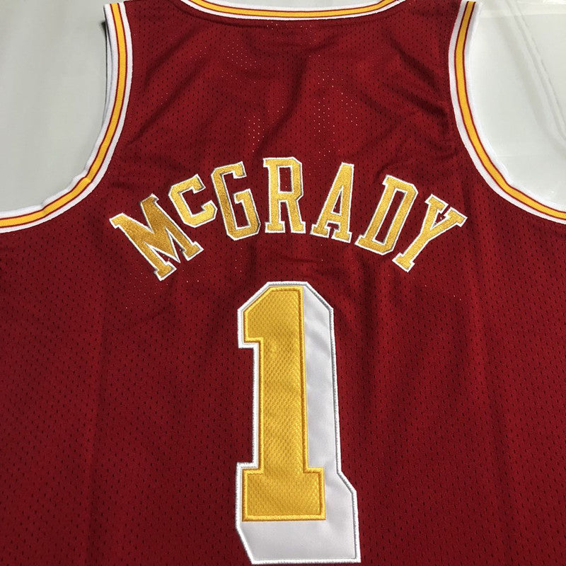 Houston Rockets Tracy McGrady #1 Throwback Jersey - Dense Embroidery