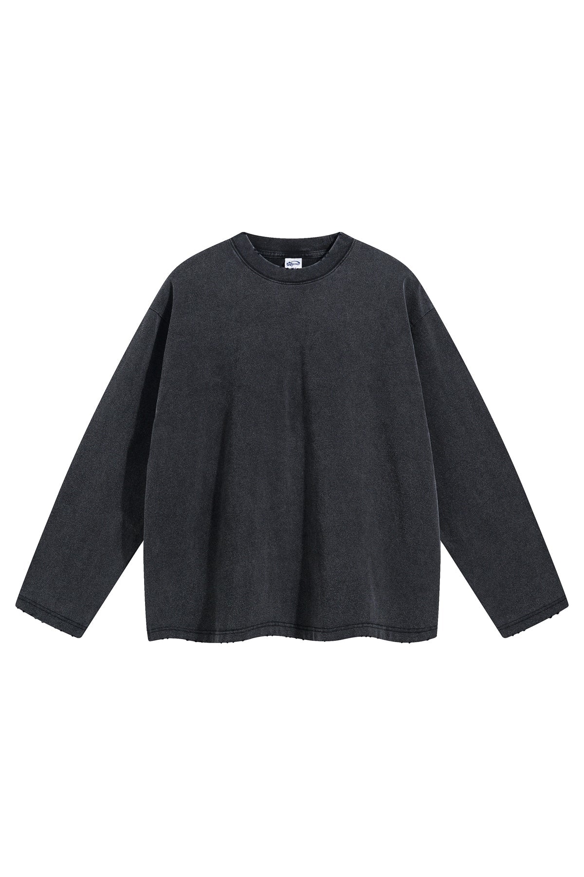 275GSM Distressed Washed Long Sleeve Crew