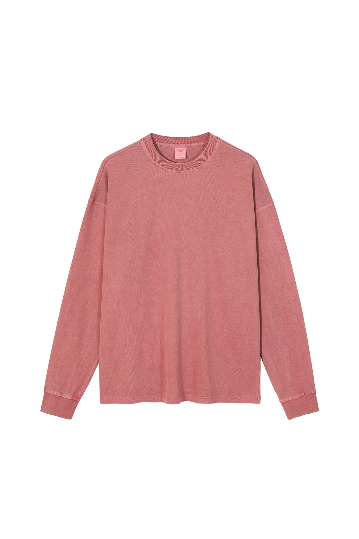 310GSM Pigment Dyed Washed Long Sleeve Crew
