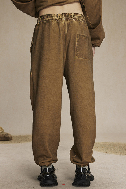 450GSM Dirty Effect Washed Out Sweatpants